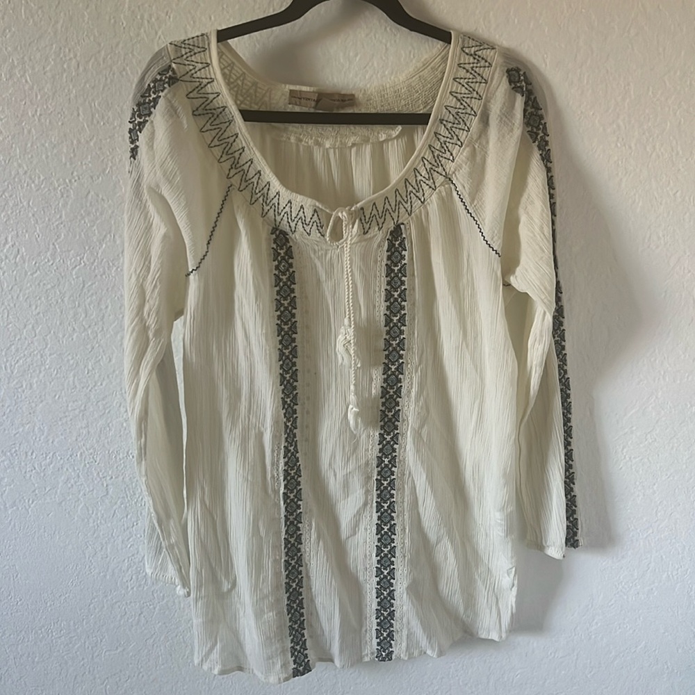 Bohemian Cream blouse